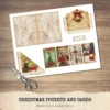 Christmas Pockets and Cards - Vintage Pocket, Ephemera, Ornament, Gift, Printable, Scrapbooking, Tags, Kit, Junk Journal, Digital Download