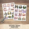 Rapunzel Dreams Clipart Set – Whimsical Illustrations, Fantasy cottagecore graphics, Fairytale art, Commercial use, Digital download