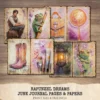 Rapunzel Dreams Junk Journal Pages & Papers – Fairytale Princess, Tangled Printable, Purple Scrapbook, Vintage, Dreamy, Digital Download