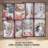 Blush Chic Noel Junk Journal Pages & Papers - Pink Christmas, Vintage Xmas Background, Pastel Holiday, Journal Kit, Digital download