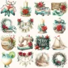 Seaside Christmas Watercolor Clipart Set - 170+ transparent PNG, Festive Beach Illustrations, Xmas, Cozy Holiday Art, Digital Download