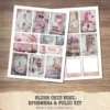 Blush Chic Noel Junk Journal Pages & Papers - Pink Christmas, Vintage Xmas Background, Pastel Holiday, Journal Kit, Digital download