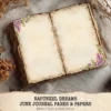 Rapunzel Dreams Junk Journal Pages & Papers – Fairytale Princess, Tangled Printable, Purple Scrapbook, Vintage, Dreamy, Digital Download