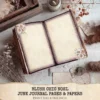 Blush Chic Noel Junk Journal Pages & Papers - Pink Christmas, Vintage Xmas Background, Pastel Holiday, Journal Kit, Digital download