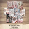 Blush Chic Noel Junk Journal Pages & Papers - Pink Christmas, Vintage Xmas Background, Pastel Holiday, Journal Kit, Digital download