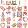 Rapunzel Dreams Clipart Set – Whimsical Illustrations, Fantasy cottagecore graphics, Fairytale art, Commercial use, Digital download
