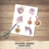 Rapunzel Dreams Floral Arrangements, Lilacs Floral PNG, Fantasy Bouquet, Magical Decor, Ornaments, Flower Art, Digital download