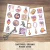 Rapunzel Dreams Clipart Set – Whimsical Illustrations, Fantasy cottagecore graphics, Fairytale art, Commercial use, Digital download