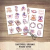 Rapunzel Dreams Clipart Set – Whimsical Illustrations, Fantasy cottagecore graphics, Fairytale art, Commercial use, Digital download