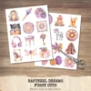 Rapunzel Dreams Clipart Set – Whimsical Illustrations, Fantasy cottagecore graphics, Fairytale art, Commercial use, Digital download