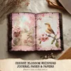 Cherry Blossom Whispers Junk Journal Pages & Papers – Sakura, Soft Spring Floral Printable, Romantic Botanical Scrapbook, Digital Download