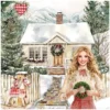 Gingham Glow Clipart Set – Plaid Holiday Illustrations, Festive Floral Graphics, Cozy Winter Christmas, Santa PNG, Digital download