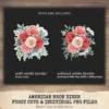 American Neon Diner Floral Arrangements, Carnation Floral PNG, Carnation Bouquet, Flowers, Decor, Ornaments, Flower Art, Digital download