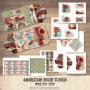 American Neon Diner Ephemera & Folio Kit – 1950s, Fast Food, Retro Restaurant Printables, Waitress Scrapbook, Tags, kits, Digital Download