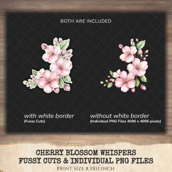 Cherry Blossom Whispers Floral Arrangements, Sakura Floral PNG, Pink Floral Bouquet, Flower Art, Spring Decor, Ornaments, Digital download