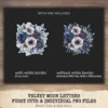 Velvet Moon Letters Floral Arrangements, Anemone Floral PNG, Anemone Bouquet, Magical Flowers, Ornaments, Flower Art, Digital download