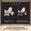 Cherry Blossom Whispers Clipart Set – Japanese Sakura Illustrations, Springtime Graphics, Pink Floral, Floral Women, Digital download