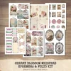 Cherry Blossom Whispers Ephemera & Folio Kit – Sakura, Soft Spring Floral Printables, Romantic Botanical, Pink Floral, Kit, Digital Download
