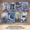 junk journal kit,junk journal pages,digital papers,junk journal paper,journaling supplies,digital junk journal,printable papers,fantasy journal,calestial journal,astronomy printables,mystical printables,watercolor crescent,digital astrology