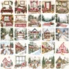Gingham Glow Clipart Set – Plaid Holiday Illustrations, Festive Floral Graphics, Cozy Winter Christmas, Santa PNG, Digital download