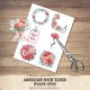 American Neon Diner Floral Arrangements, Carnation Floral PNG, Carnation Bouquet, Flowers, Decor, Ornaments, Flower Art, Digital download