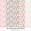 American Neon Diner Seamless Patterns, 50's Diner JPEG, Jukebox Infinite Pattern, Nostalgic Dining Repeating Pattern, Digital Scrapbook Paper
