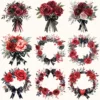 Vampire Valentine Bite Floral Arrangements, Rose Floral PNG, Rose Bouquet, Gothic Flower Art, Valentine Decor, Ornaments, Digital download
