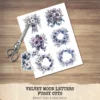Velvet Moon Letters Floral Arrangements, Anemone Floral PNG, Anemone Bouquet, Magical Flowers, Ornaments, Flower Art, Digital download