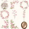 Cherry Blossom Whispers Floral Arrangements, Sakura Floral PNG, Pink Floral Bouquet, Flower Art, Spring Decor, Ornaments, Digital download