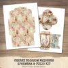 Cherry Blossom Whispers Ephemera & Folio Kit – Sakura, Soft Spring Floral Printables, Romantic Botanical, Pink Floral, Kit, Digital Download
