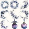 Velvet Moon Letters Floral Arrangements, Anemone Floral PNG, Anemone Bouquet, Magical Flowers, Ornaments, Flower Art, Digital download