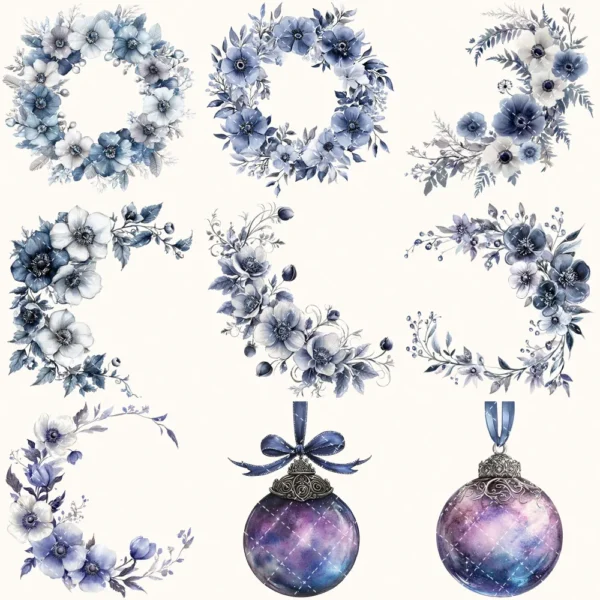 Velvet Moon Letters Floral Arrangements, Anemone Floral PNG, Anemone Bouquet, Magical Flowers, Ornaments, Flower Art, Digital download