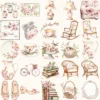 Cherry Blossom Whispers Clipart Set – Japanese Sakura Illustrations, Springtime Graphics, Pink Floral, Floral Women, Digital download