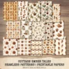 Cottage Ember Tales Junk Journal Pages & Papers – Cozy Winter Printable, Book Lover Scrapbook, Vintage, Florals,Cottagecore,Digital Download
