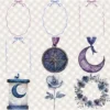 Velvet Moon Letters Floral Arrangements, Anemone Floral PNG, Anemone Bouquet, Magical Flowers, Ornaments, Flower Art, Digital download