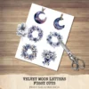 Velvet Moon Letters Floral Arrangements, Anemone Floral PNG, Anemone Bouquet, Magical Flowers, Ornaments, Flower Art, Digital download