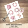 Cherry Blossom Whispers Floral Arrangements, Sakura Floral PNG, Pink Floral Bouquet, Flower Art, Spring Decor, Ornaments, Digital download