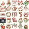 Gingham Glow Clipart Set – Plaid Holiday Illustrations, Festive Floral Graphics, Cozy Winter Christmas, Santa PNG, Digital download
