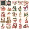 Gingham Glow Clipart Set – Plaid Holiday Illustrations, Festive Floral Graphics, Cozy Winter Christmas, Santa PNG, Digital download