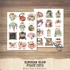 Gingham Glow Clipart Set – Plaid Holiday Illustrations, Festive Floral Graphics, Cozy Winter Christmas, Santa PNG, Digital download