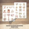 Cherry Blossom Whispers Clipart Set – Japanese Sakura Illustrations, Springtime Graphics, Pink Floral, Floral Women, Digital download