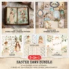 Easter Dawn Mega Bundle – Faith Based Easter Printables, Ephemera, Christian Spring, Journal, PNG Clipart, Seamless Pattern,Digital Download