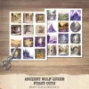 Ancient Wolf Queen Clipart Set – Regal woman Illustrations, lost kingdom Graphics, Royal Purple, Throne, Crown, Dynasties, Digital download