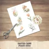 Easter Dawn Floral Arrangements, Peach Floral PNG, White Lily Bouquet, Peach Tulip Flower Art, Floral Decor, Ornaments, Digital download