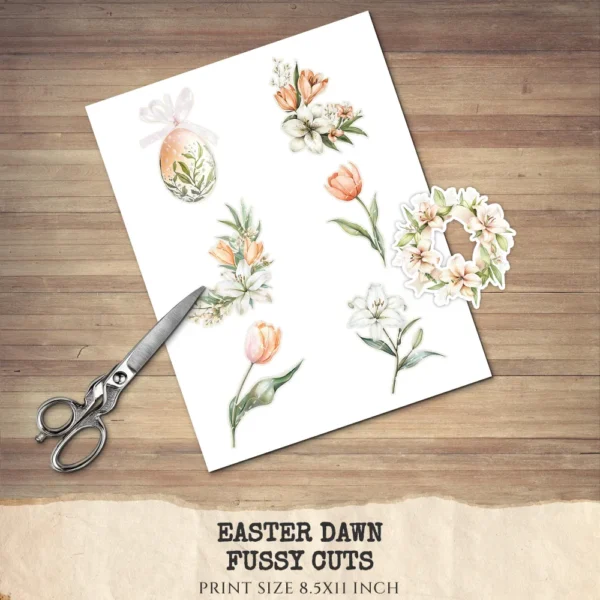 Easter Dawn Floral Arrangements, Peach Floral PNG, White Lily Bouquet, Peach Tulip Flower Art, Floral Decor, Ornaments, Digital download