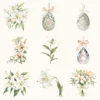 Easter Dawn Floral Arrangements, Peach Floral PNG, White Lily Bouquet, Peach Tulip Flower Art, Floral Decor, Ornaments, Digital download