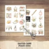 Easter Dawn Clipart Set – Soft Sunrise Illustrations, Faith Based Spring PNG Graphics, Springtime Floral, Soft Peach, Digital download