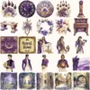 Ancient Wolf Queen Clipart Set – Regal woman Illustrations, lost kingdom Graphics, Royal Purple, Throne, Crown, Dynasties, Digital download