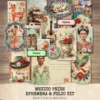 Mexico Pride Ephemera & Folio Kit – Patriotic Sombrero, Mexican Floral Printables, Cactus, Vintage, Pride Tags, Kits, Digital Download