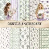 Gentle Apothecary Seamless Patterns, Herbal JPEG, Lavender Pattern, Chamomile, Rosemary, Botanical Repeating Pattern,Digital Scrapbook Paper